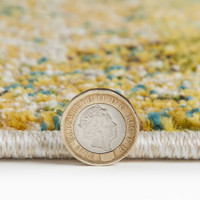 Carnaval Green Multi Hardwearing Rug CAR101