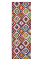 Carnaval Pink Multi Hardwearing Rug CAR106