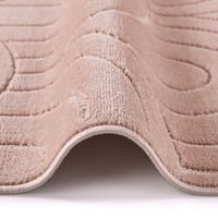 Maze Thin Soft Dusty Pink Plain Rug MAZ103