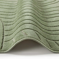 Maze Thin Soft Green Plain Rug MAZ105