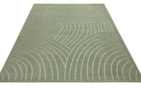 Maze Thin Soft Green Plain Rug MAZ105