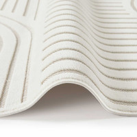 Maze Thin Soft Ivory Plain Rug MAZ106