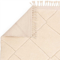 On Sale Fes FE01 Moroccan Style Cream Fringed Rug 200x290cm