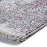 Brooklyn Rug 8595 Ivory Grey Rose Runner