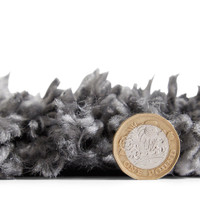Boho 8280 Grey Berber Shaggy Moroccan Rug Runner