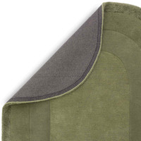 Halo Sage Green Thick Wool Viscose Indian Rug