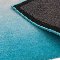 Ombre Rug OM03 Blue Wool Runner