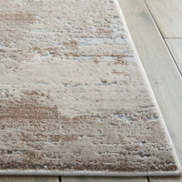 Rustic Textures RUS03 Beige Abstract Rug Runner