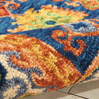 Vibrant Wool rug Navy VIB09 Runner