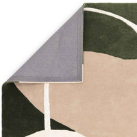 Matrix 103 Signature Moss Green Stylish Wool Rug