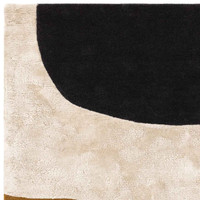Matrix 104 Signature Ochre White Stylish Wool Rug