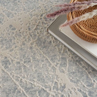 Exhale Abstract Modern Rug EXL02 Ivory Grey