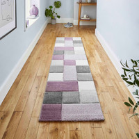 Brooklyn Rug 646 Grey Purple Runner
