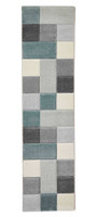 Brooklyn Rug 646 Grey Blue Runner