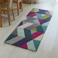 Funky Chevron Blue Green Rugs Runner