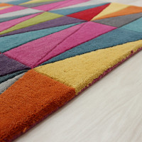 Funk Triangles Rug Multi Colour Runner