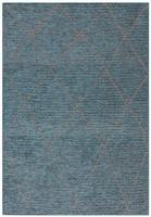On Sale Mulberry Teal Jute Chenille Thin Rug 160x230cm