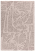 Loxley Stone Grey Loop Pile Hand Tufted Wool Rug