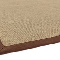 Sisal Rug Chocolate Border Runner