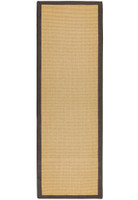 Sisal Rug Chocolate Border Runner