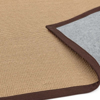 Sisal Rug Chocolate Border Runner