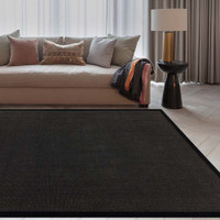 Sisal Rug Black Border Runner