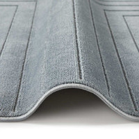 On Sale Maze Thin Soft Blue Plain Rug MAZ104 160x220cm