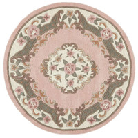 Origins Shensi Pink Aubusson Rug Circle