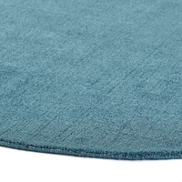 Origins Reef Petrol Blue Plain Textures Rug Circle