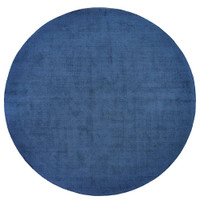 Origins Reef Navy Plain Textures Rug Circle