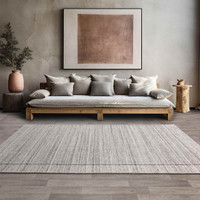 Larson Grey Indian Plain Border Rug
