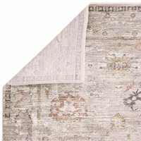 Jasper JA04 Grey Silky Traditional Fringe Rug