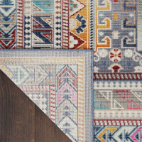 Vintage Kashan Grey Multicolor VKA06 Rug Circle