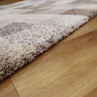 Mehari Beige Grey Brown Rug 45 6262 Circle