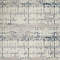 Twilight TWI10 Ivory Navy Modern Rug Circle