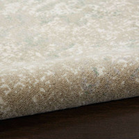 Twilight TWI06 Ivory Green Abstract Rug Circle
