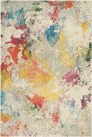 Celestial Rug CES12 Ivory Multi Circle
