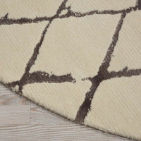Ivory Grey Twilight Rug Diamonds TWI15 Circle