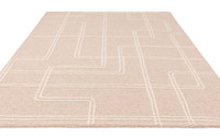 Ada Sand Wool Loop Pile Indian Carpet Rug