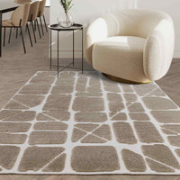Freja Method Sand Modern Washable Rug