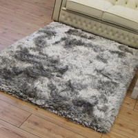 On Sale Ultra Thick Silver Plush Shaggy Rugs 140x200cm