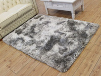 On Sale Ultra Thick Silver Plush Shaggy Rugs 140x200cm