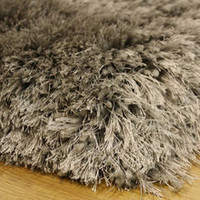 On Sale Ultra Thick Silver Plush Shaggy Rugs 140x200cm