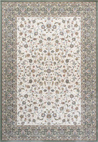 Da Vinci Classic Border Rug Cream Green 6444