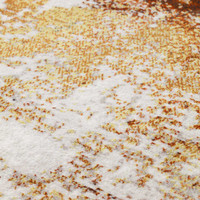 City Modern Glossy Golden Rust Rug 991