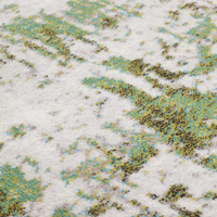 City Modern Glossy Mint Green Rug 992
