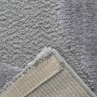 Cleo Wiggle 3D Rug Grey closeup corner fold
