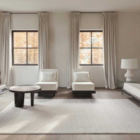 Malmo Cream Pixel Wool Floor Rug