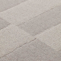 Malmo Grey Blocks Wool Rug