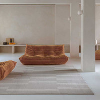 Malmo Grey Blocks Wool Rug